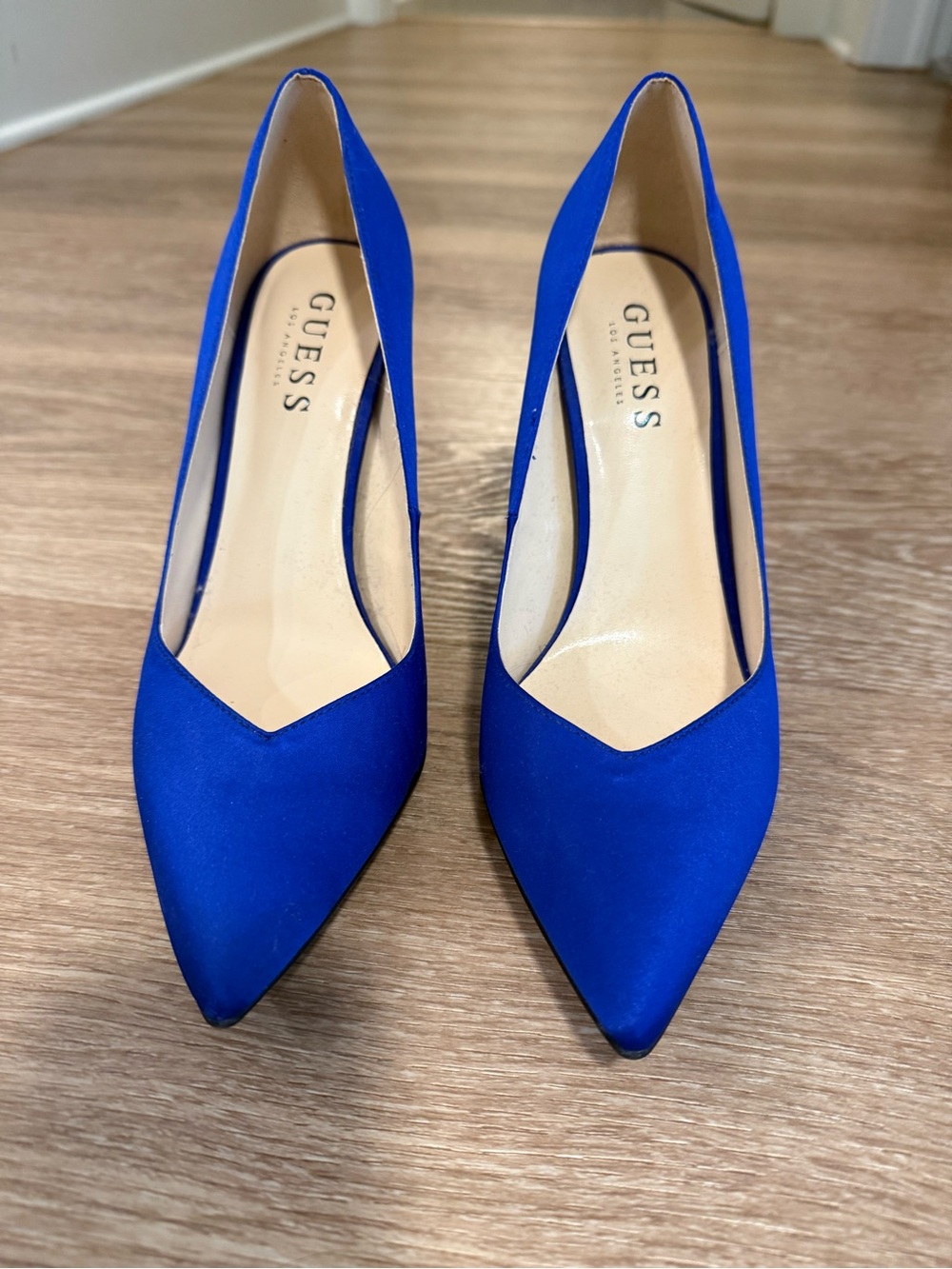 GUESS Women's Royal Blue Pointed Toe Stiletto Pumps